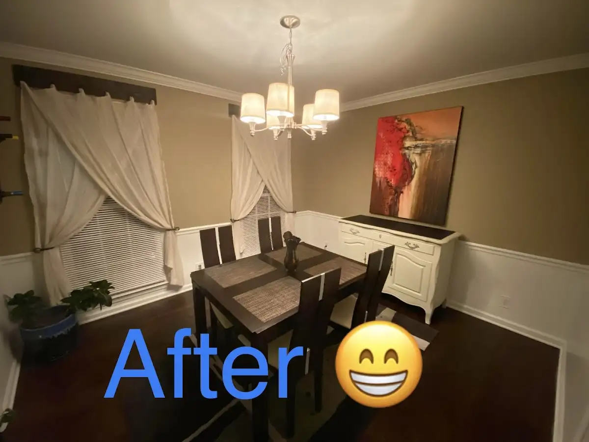 Professional dining room restoration after water damage in North Logan