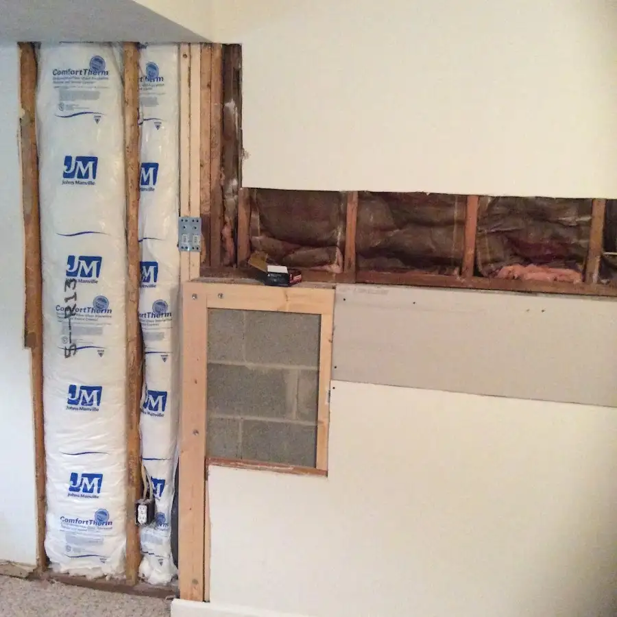 Wall insulation replacement during Odor Removal & Deodorization in North Logan
